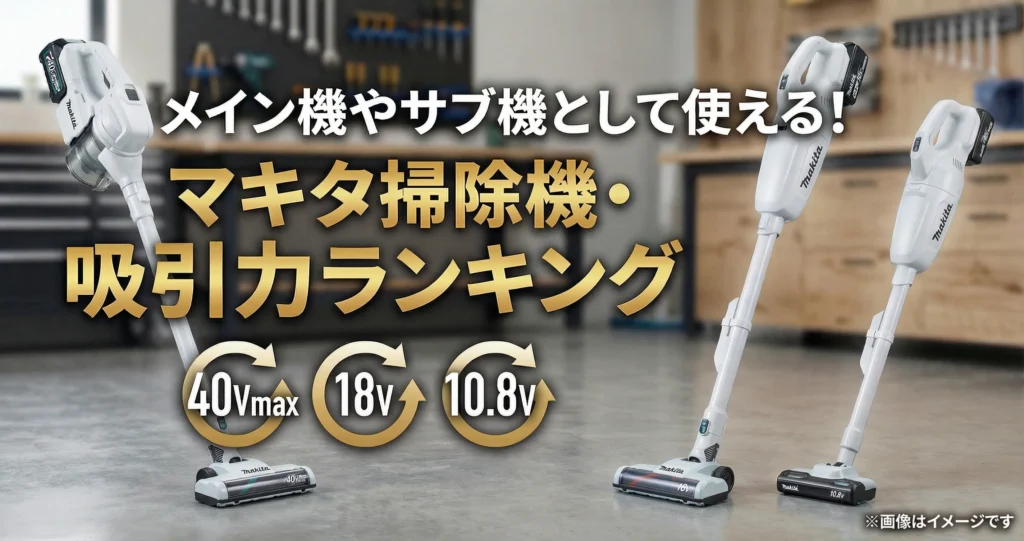 マキタ掃除機・吸引力ランキング